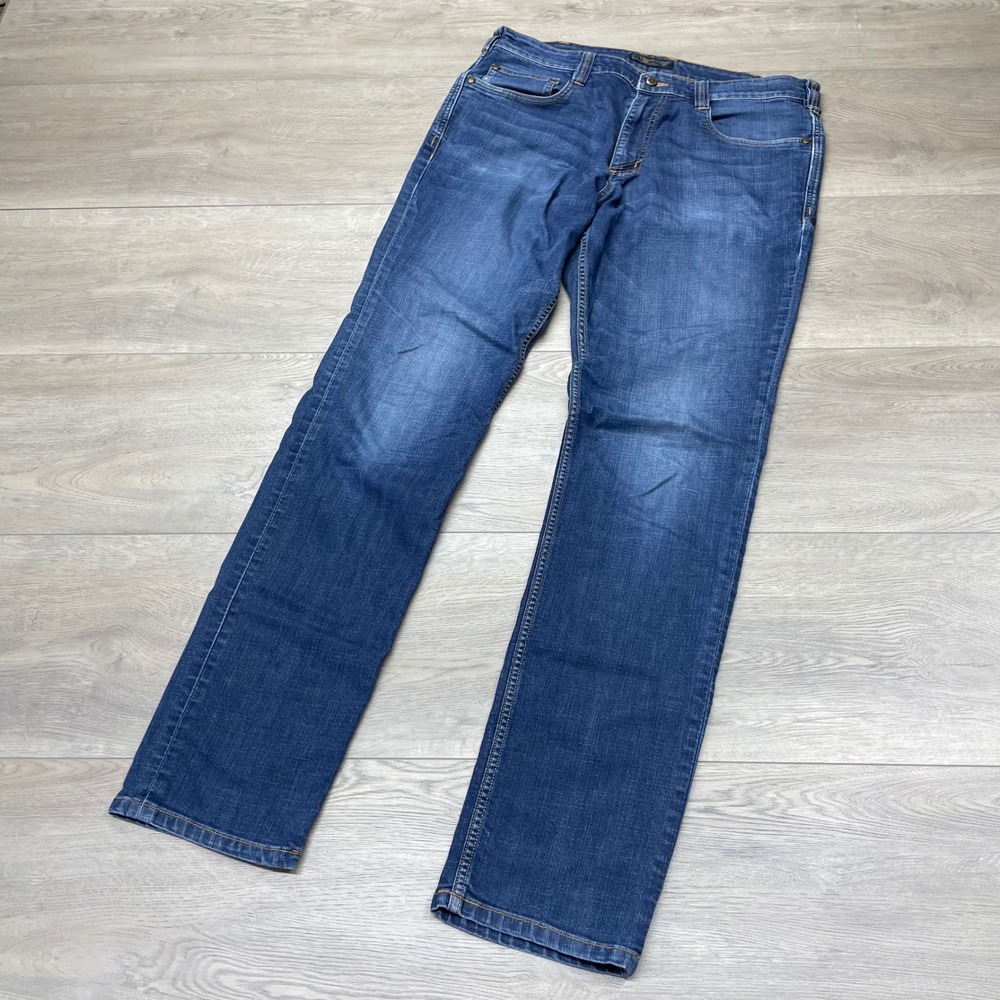 5.11 Tactical Defender-Flex Jeans Mens 35x36 Blue Straight Leg 74465